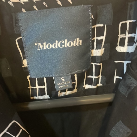 ModCloth size S Parisian print dress - Picture 3 of 7